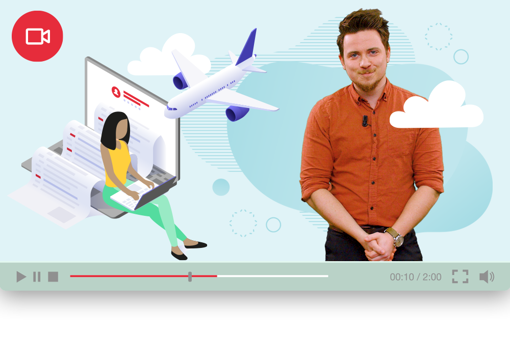 Vorschaubild für das Lernmodul Onlinebuchung im Lernpfad Urlaub mit Freunden